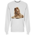 thumbnail image 1 of Cocker, Looking Up Sweatshirt Men -Image by Shutterstock, Male 3X-Large, 1 of 2