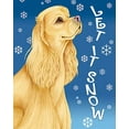 thumbnail image 1 of Cocker Spaniel - Best of Breed Let It Snow House Flag, 1 of 1