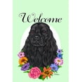 thumbnail image 1 of Cocker Spaniel Black - Best of Breed Welcome Flowers Garden Flags, 1 of 1