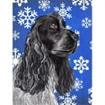 thumbnail image 1 of Cocker Spaniel Blue Snowflake Winter Flag Garden Size, 1 of 1
