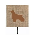 thumbnail image 1 of Cocker Spaniel Burlap and Brown Leash Or Key Holder, 1 of 1
