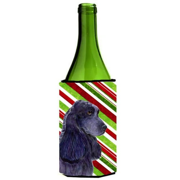 Cocker Spaniel Candy Cane Holiday Christmas Wine Bottle Hugger - 24 oz.