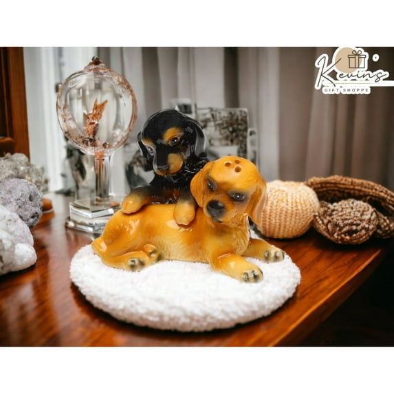 Cocker Spaniel Ceramic Salt and Pepper Shakers Dog Lover Gift Set