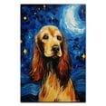 thumbnail image 1 of Cocker Spaniel Dog Art Canvas, Starry Night Van Gogh Oil Painting Art Print Poster Wall Decor Inspired Pomeranian Dog Pet Family Friend Peace, 1 of 4