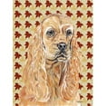 thumbnail image 1 of Cocker Spaniel Fall Leaves Flag Canvas House Size, 1 of 1