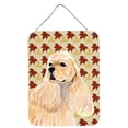 thumbnail image 1 of Cocker Spaniel Fall Leaves Portrait Aluminium Metal Wall or Door Hanging Prints, 1 of 2