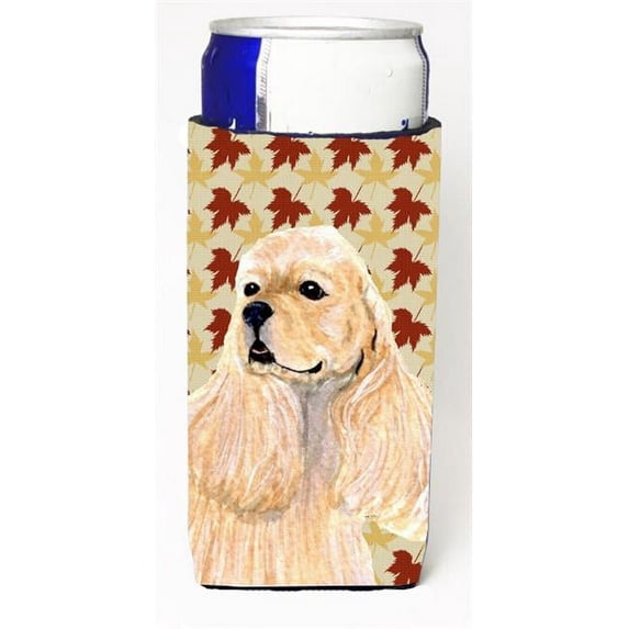 Cocker Spaniel Fall Leaves Portrait Michelob Ultra s For Slim Cans - 12 oz.