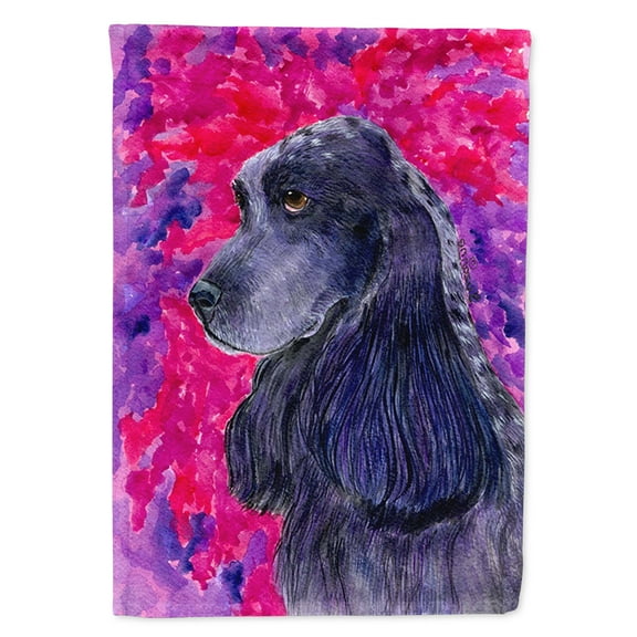 Cocker Spaniel Flag Canvas House Size