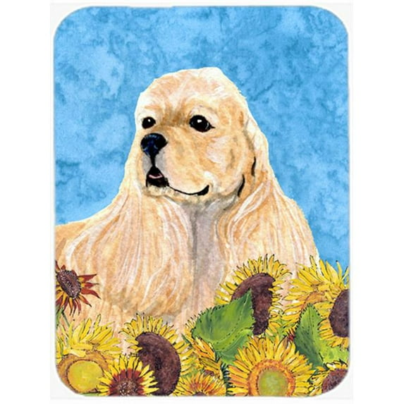 Cocker Spaniel- Glass Cutting Board - Large