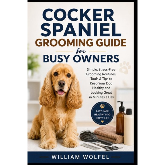 Cocker Spaniel Grooming Guide for Busy Owners: Simple, Stress-Free Grooming Routines, Tools & Tips to Keep Your Dog Heal, (Paperback)