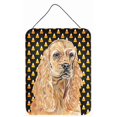 thumbnail image 1 of Cocker Spaniel Halloween Candy Corn Aluminium Metal Wall or Door Hanging Prints - 12 x 16 in., 1 of 1