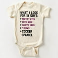 thumbnail image 1 of Cocker Spaniel List Baby Bodysuit Cute Baby Onesie, Baby Bodysuit Lat 4424 Cute Baby Onesie, BABY BODYSUIT LAT 4424, 1 of 3