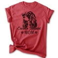 thumbnail image 1 of Cocker Spaniel Mom T-shirt, Unisex Women's Shirt, Cocker Spaniel Owner, Best Dog Mom Gift, Heather Red, 3X-Large, 1 of 6
