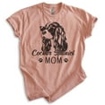 thumbnail image 1 of Cocker Spaniel Mom T-shirt, Unisex Women's Shirt, Cocker Spaniel Owner, Best Dog Mom Gift, Heather Sunset, Medium, 1 of 6