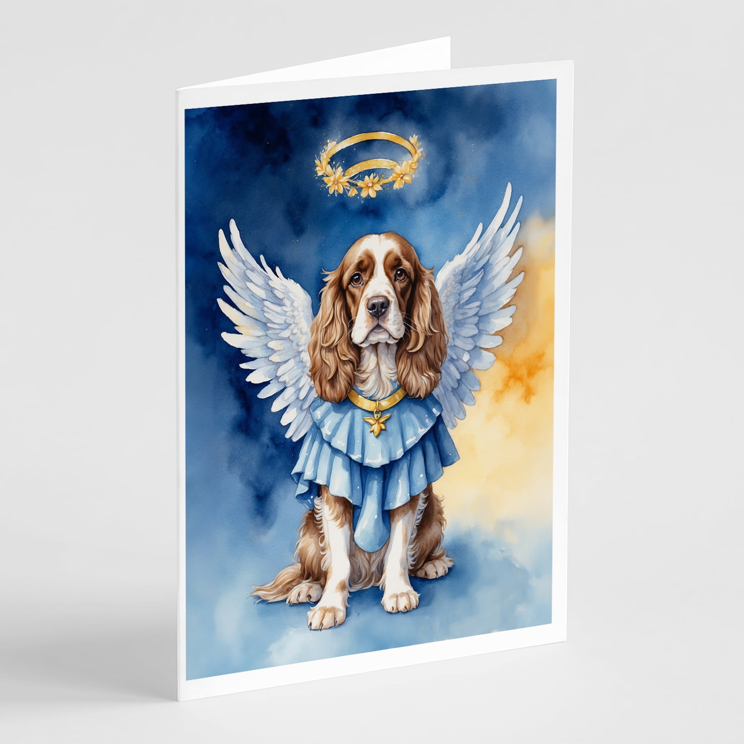 Cocker Spaniel My Angel Greeting Cards Pack of 8 7 in x 5 in - Walmart.com