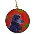 thumbnail image 1 of Cocker Spaniel Red Snowflakes Holiday Christmas Ceramic Ornament, 1 of 1