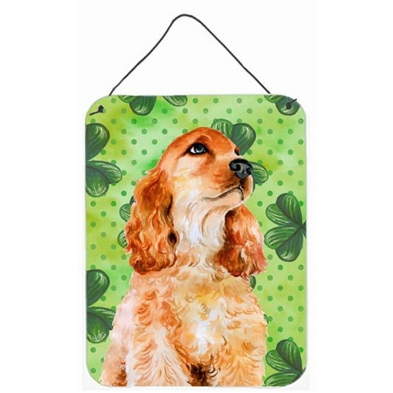 Cocker Spaniel St.Patricks Wall or Door Hanging Prints, 12 x 16 in.