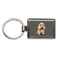 thumbnail image 1 of Cocker Spaniel Standing Metal Rectangle Keychain, 1 of 7