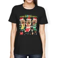 thumbnail image 1 of Cocker Spaniel Stockings Cute Holiday Dog Scene Winter Cheer Art Unisex T-Shirt up to size 5XL, 1 of 2