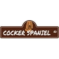 thumbnail image 1 of Cocker Spaniel Street Sign | Indoor/Outdoor | Dog Lover Funny Home Décor for Garages, Living Rooms, Bedroom, Offices | SignMission personalized gift | 24" Wide, 1 of 5