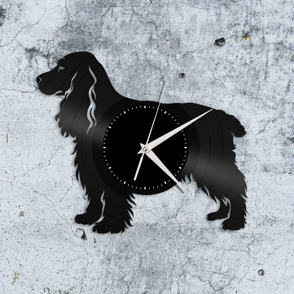 Cocker Spaniel Vinyl Wall Clock Decorative Animals Unique Gift Kids Room Decor Vintage Design Office Bar Room Home Decor