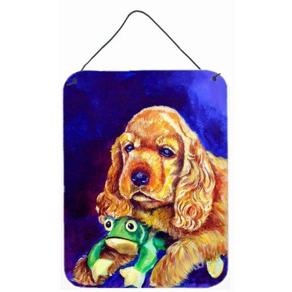 Cocker Spaniel With Frog Wall and Door Hanging Prints