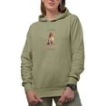 thumbnail image 1 of Cocker Spaniel and Wine Make Everything Fine with a Dog Art Merch Gift, Sand Hooded Sweatshirt or Hoodie, Medium, 1 of 5
