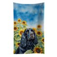 thumbnail image 1 of Cocker Spaniel in Sunflowers Kitchen Towel 15 in x 25 in, 1 of 6