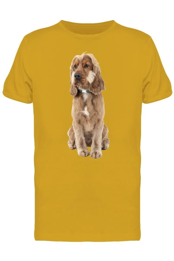 Cocker With Inocent Look T-Shirt Men -Image by Shutterstock, Male Small