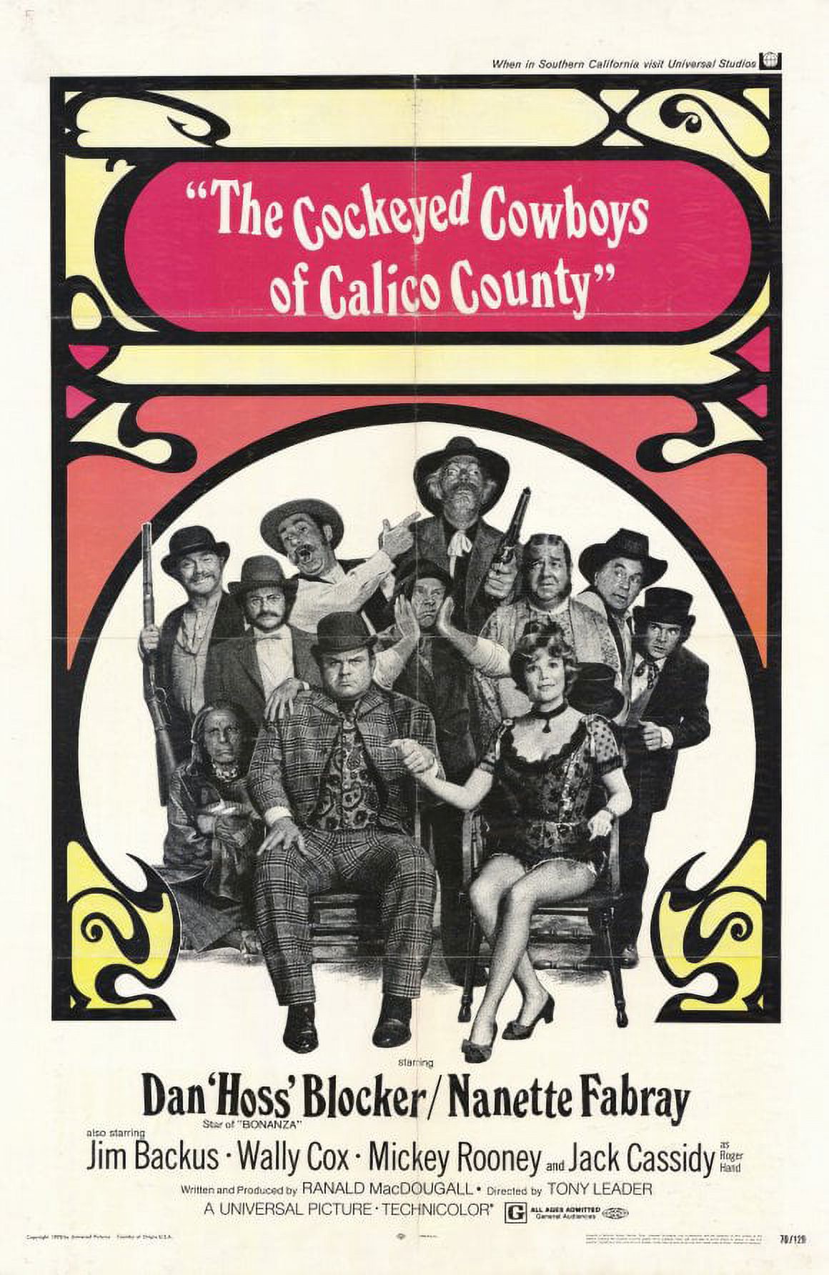 Cockeyed Cowboys of Calico County (1970) 11x17 Movie Poster - image 1 of 2