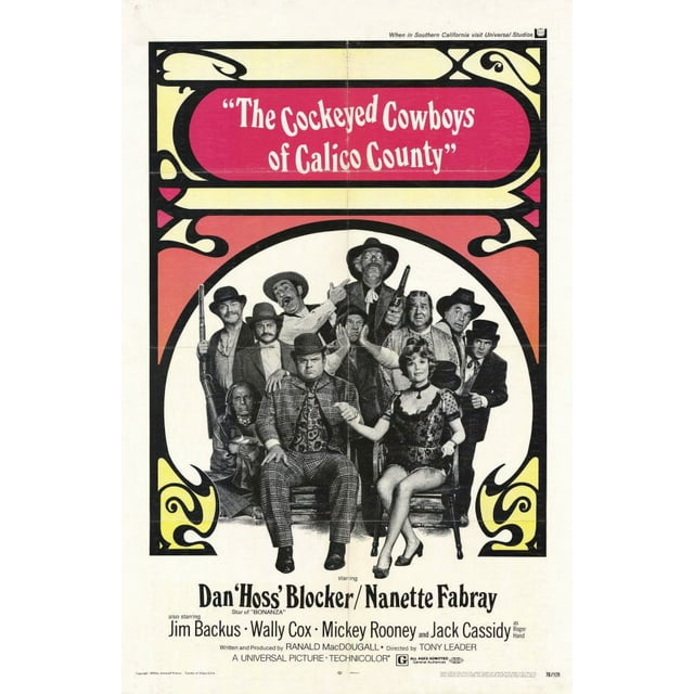 Cockeyed Cowboys of Calico County (1970) 11x17 Movie Poster