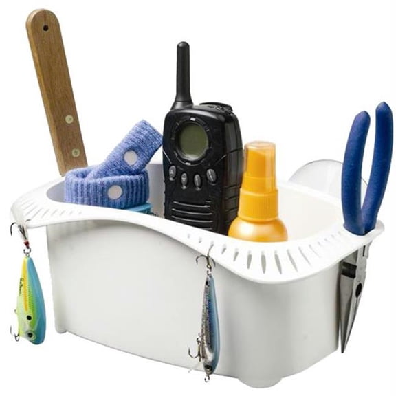 Cockpit Caddy - White - Easy-Mount Storage Solution for Boats