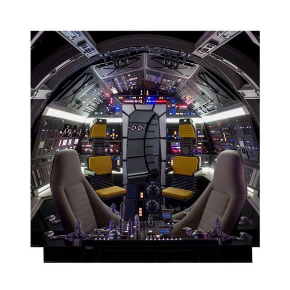 Cockpit of Millenium Falcon Backrop - Star Wars Han Solo Movie