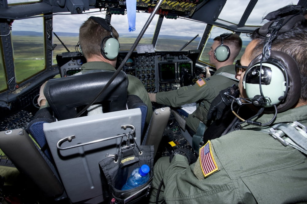 Cockpit of a MC-130H Combat Talon II Canvas Art - Gert KromhoutStocktrek Images (35 x 23)
