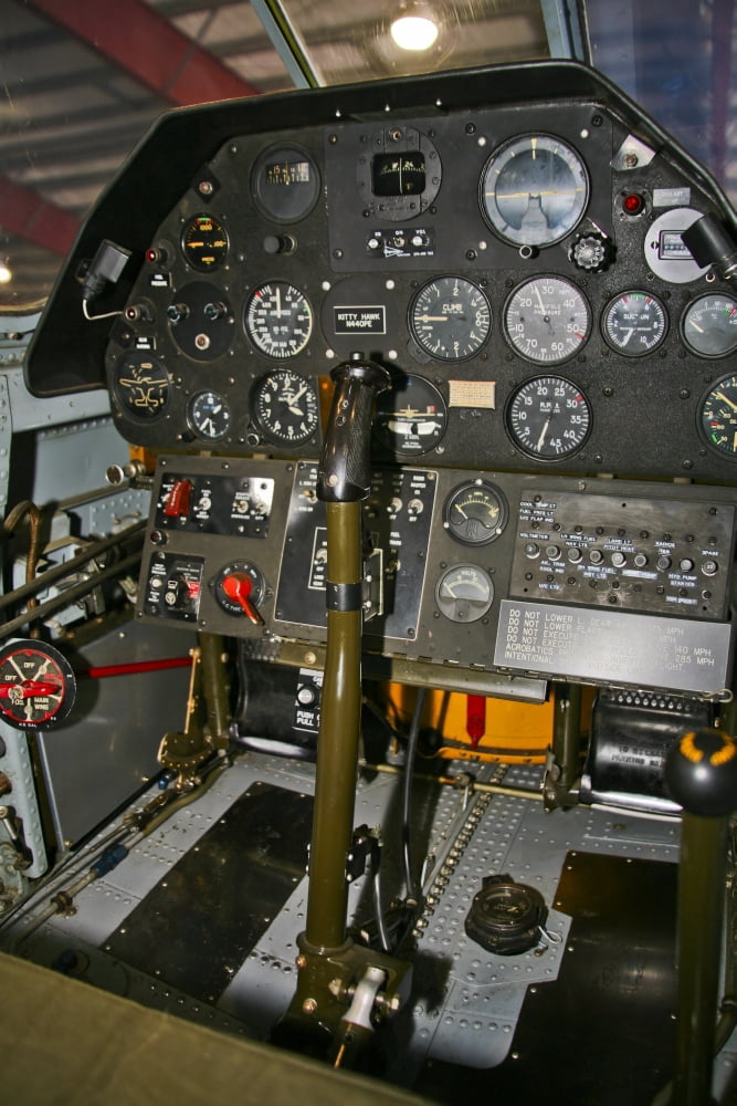 Cockpit of a P-40E Warhawk Canvas Art - Scott GermainStocktrek Images (23 x 35)