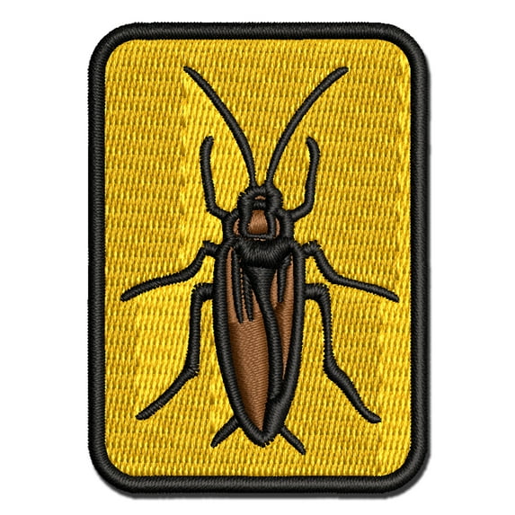Cockroach Bug Insect Vermin Applique Multi-Color Embroidered Iron-On Patch - 2.5 Inch Small