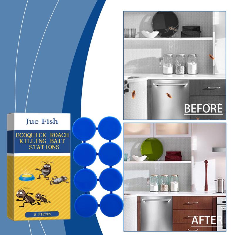 2025 Cockroach Medicine,Pesdispear Cockroach Trap, Anti Cockroaches Protection Up to 2 Months, More Effective than Ultrasonic Cockroach Control, 99% Roach Solve Rate(8 Pieces)
