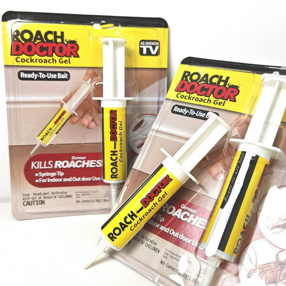 Cockroach Control,Professional Roach Control, Indoor & Outdoor Use,4 Tubes