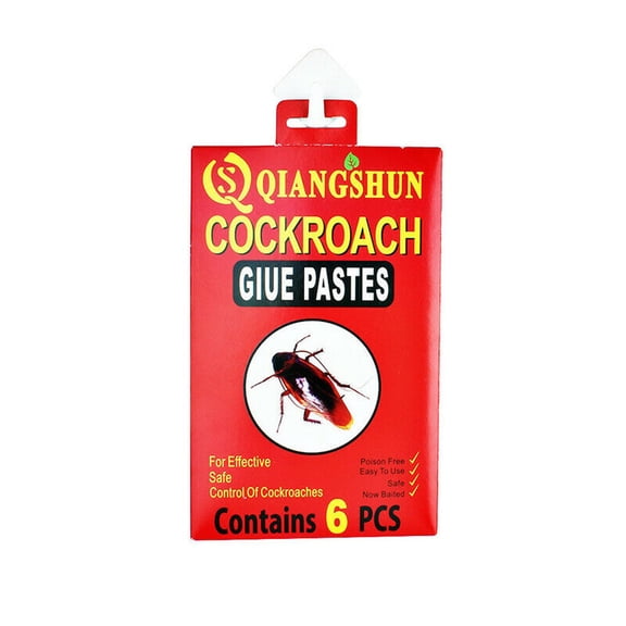 Cockroach Trap Glue Board Pest Control Sticky Pad Indoor Safe Non Toxic Roach Catcher Disposable Cockroach Capture Device Pack of 6 Pieces