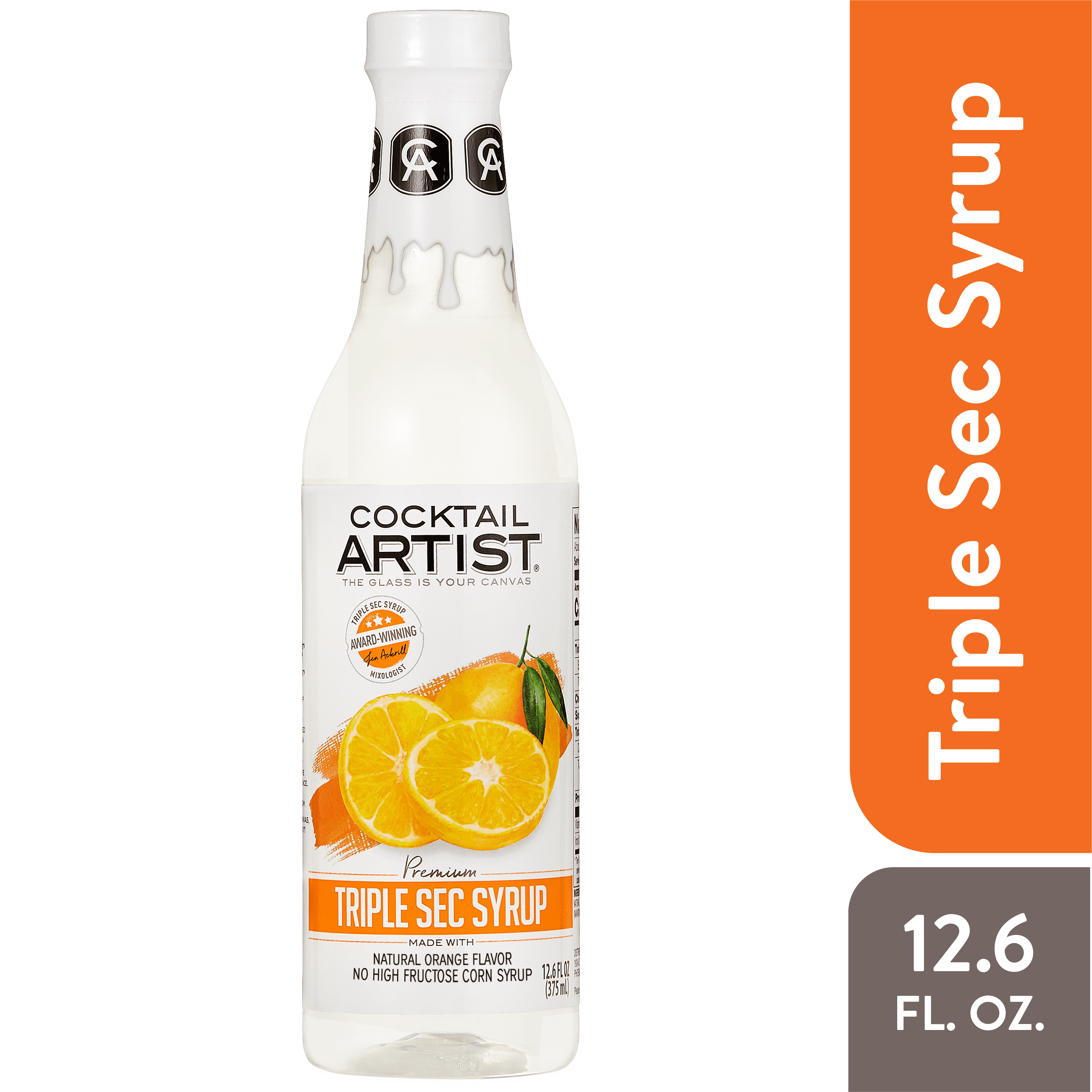 Cocktail Artist Triple Sec Syrup, 12.6 Fl Oz