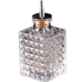 thumbnail image 1 of Cocktail Bitters Bottle - Vintage Square Glass Design with Cork and Stainless Steel Dasher Top, 1 of 5