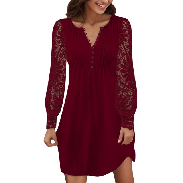 Dresses For Women 2024 Boho Sundress For Women Casual Summer Lace Off