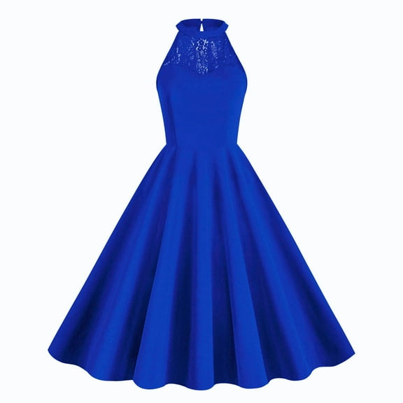 Cocktail Dresses For Women Sevevn Women's Comfy Summer Short Sleeve Round-Neck Solid Point Dresses For Women 2025 Elegant Classy