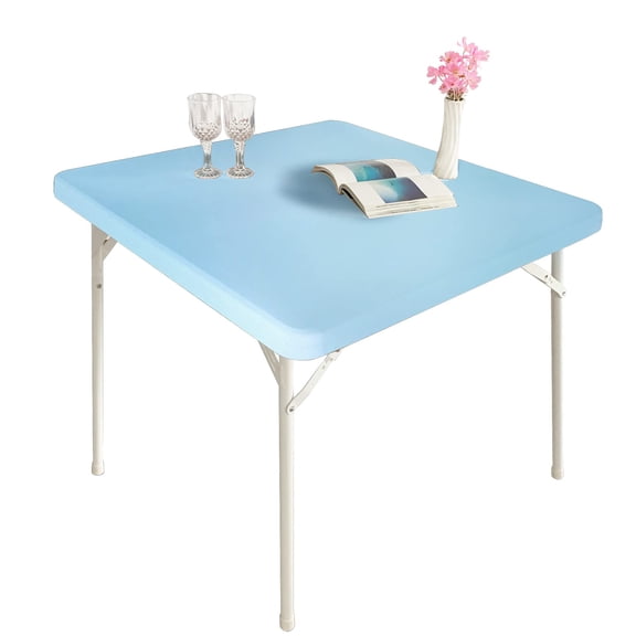 Cocktail Fitted Spandex Stretch Square Table Covers Caps Elastic Square Tablecloth