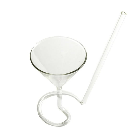 Cocktail Glass with Long Straw Juice for Party home Wedding Drinkware Reusable Tumblers Water Cup Rotating