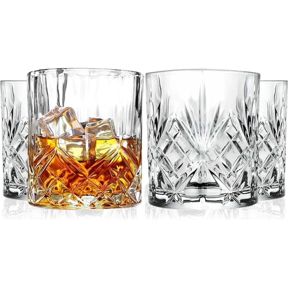 Cocktail Glasses 10 oz Hobnail Drinking Glasses Set of 6, Vintage Glassware, Textured Glass Cups Bubble Glasses Water Glasses Old Fashion Jupiter Glasses Set, clear