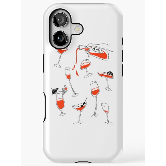 Cocktail Hour Classic Bar Phrase Phone Case for iPhone 17 16 15 14 13 12 11 Pro Max