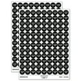 thumbnail image 1 of Cocktail Hour Fun Text 200+ Round Stickers - Black - Matte Finish - 0.50" Size, 1 of 3
