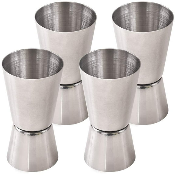 Cocktail Jigger, 1.7 Oz (50 ML) Stainless Steel Bar Measuring Jigger (Set of 4)