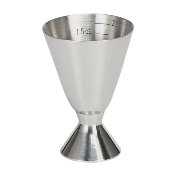 Cocktail Jigger Metal Bartender Tool Stainless Steel Design with Measurement Marks for Mixologists Kitchen